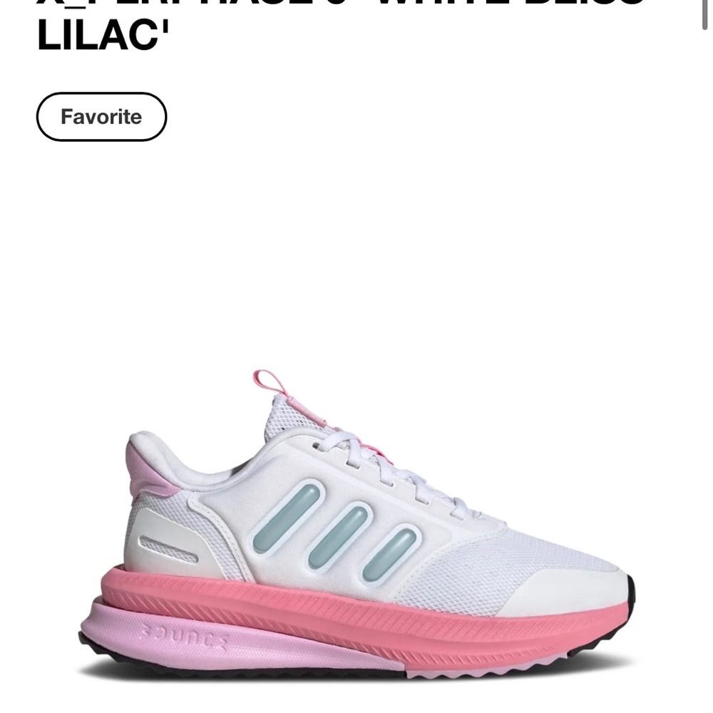 Adidas Women's White and Pink Athletic Shoes Sneaker size 7US(38) - Picture 2 of 7